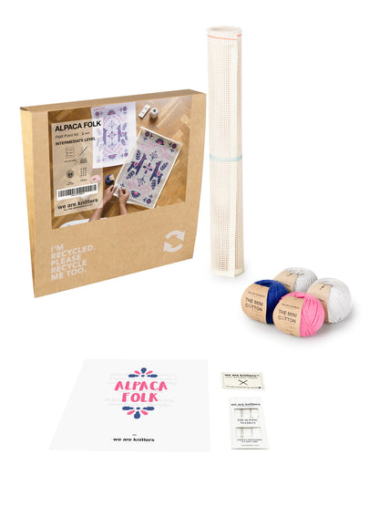 Alpaca Folk Petit Point Kit