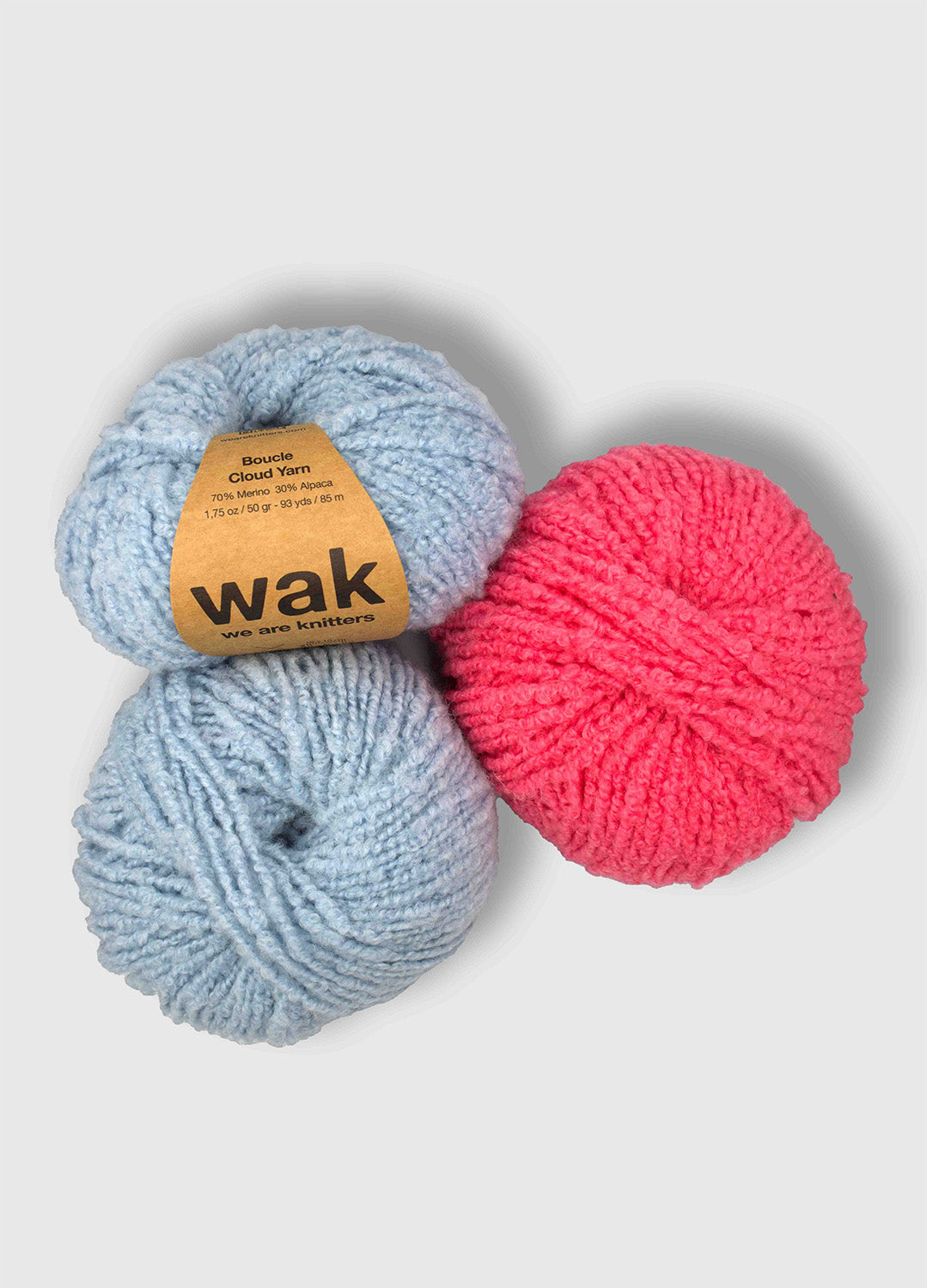 3 Pack of Boucle Cloud Yarn Balls