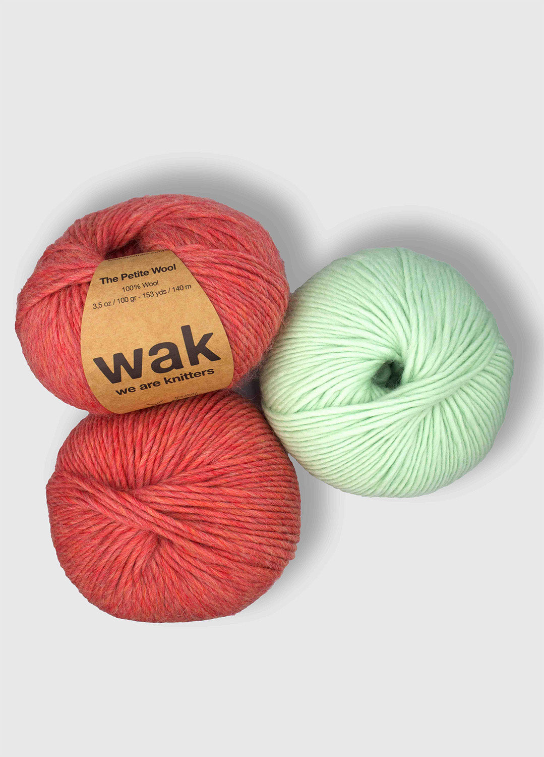 3 Pack of Petite Wool Yarn Balls